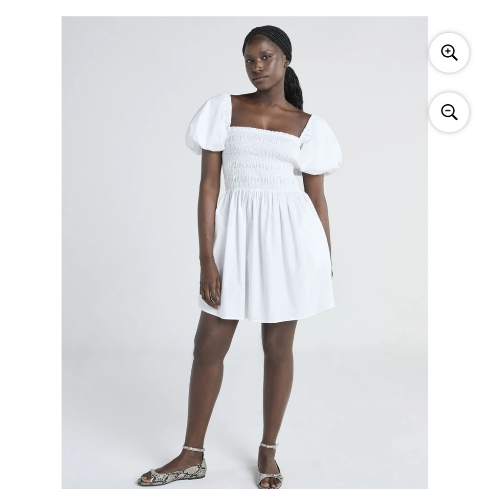 Elegant White Strapless Dress